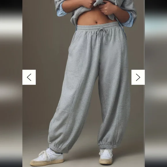 Anthropologie Zola Joggers Cozy Chic, Neutral Essential, Size L - Picture 1 of 5